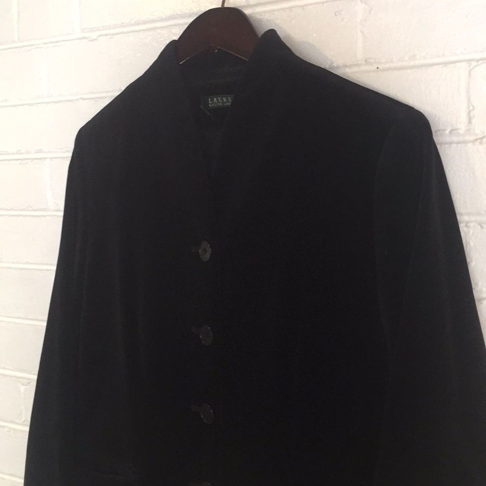 Ralph Lauren Black Velvet Jacket Size 10